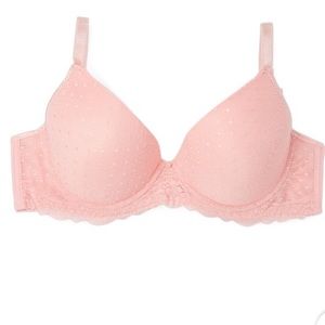 🆕 Rene Rofe rose polka dot Sweet T-shirt bra